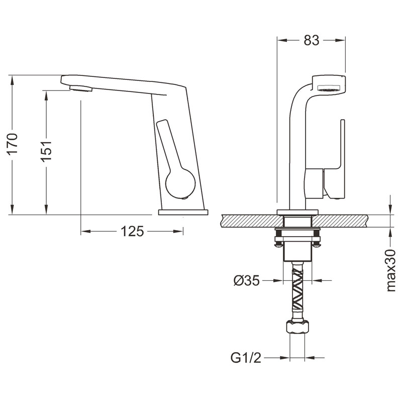 Waschtischarmatur Aus Messing Waschtisch Einhebelmischer in Chrom-BEN10141 Waschtischarmatur Aus Messing Waschtisch Einhebelmischer in Chrom-BEN10141