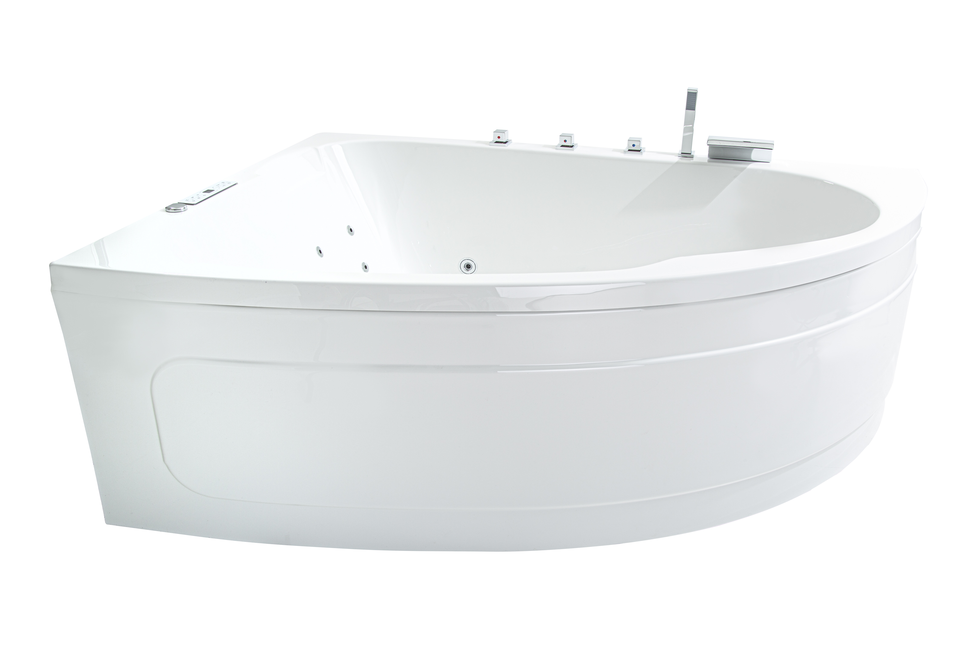 Baignoire d'angle Whirlpool Spa Bali Tulamben TWO Links 180x130 cm blanc MADE IN GERMANY