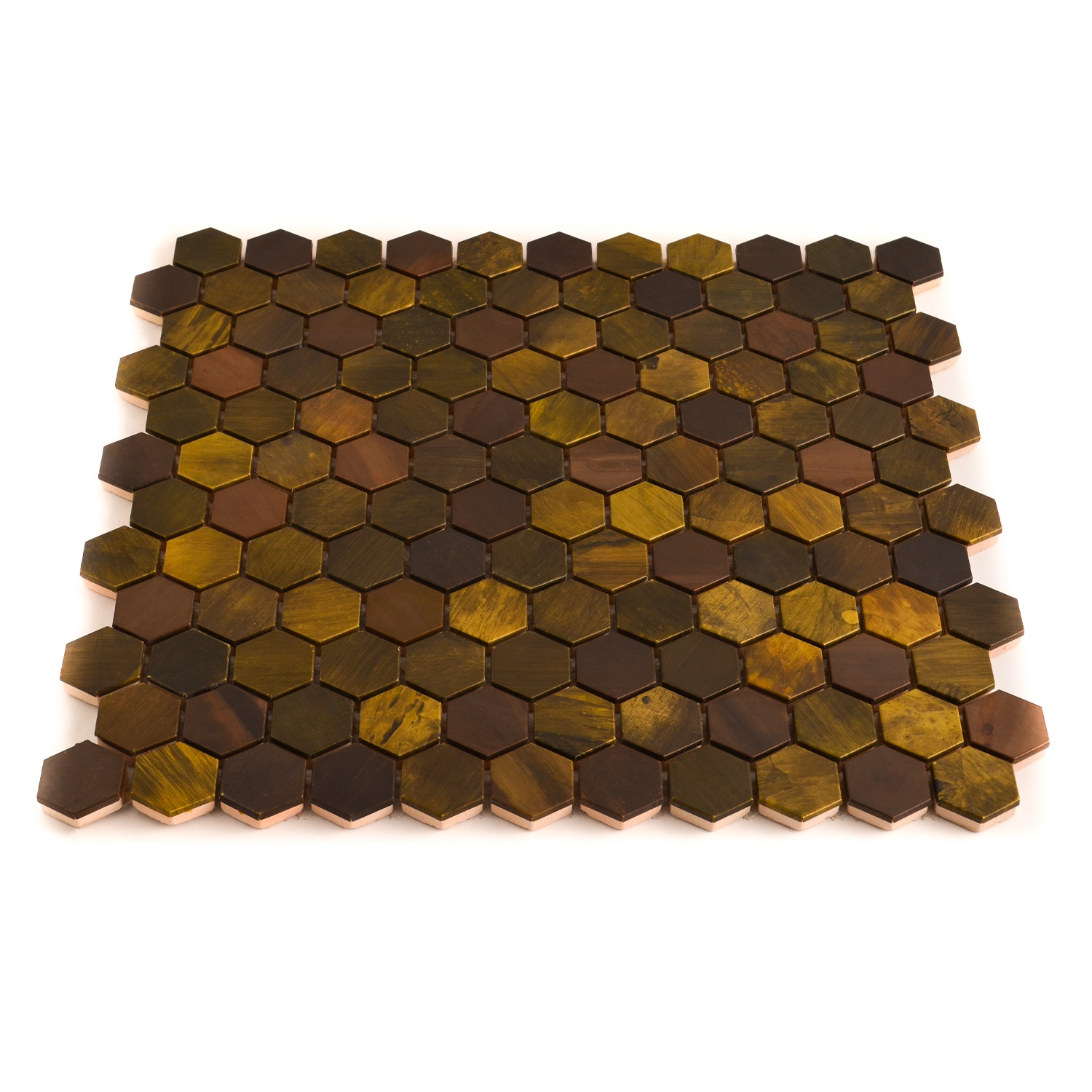 Hexagon Mosaic Carreaux de mosaïque cuivre 23 Mali paquet