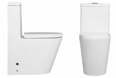 Spülrandlose Tiefspül-Stand-WC-Kombination mit Nano Beschichtung-BEN10365 Spülrandlose Tiefspül-Stand-WC-Kombination mit Nano Beschichtung-BEN10365