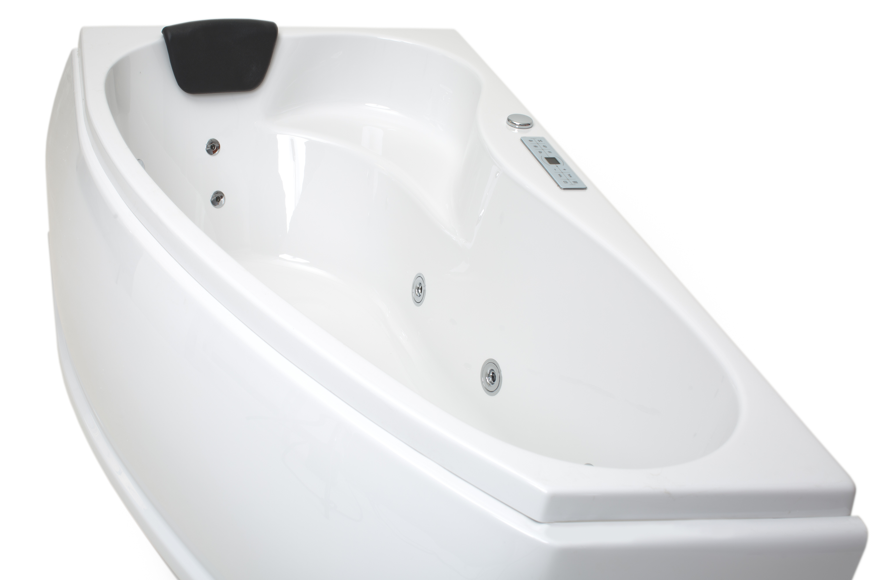 Badewannen Whirlpool mit 17 Massagedüsen Spa Bali Semarapura Links in weiss MADE IN GERMANY-BEN10154.3