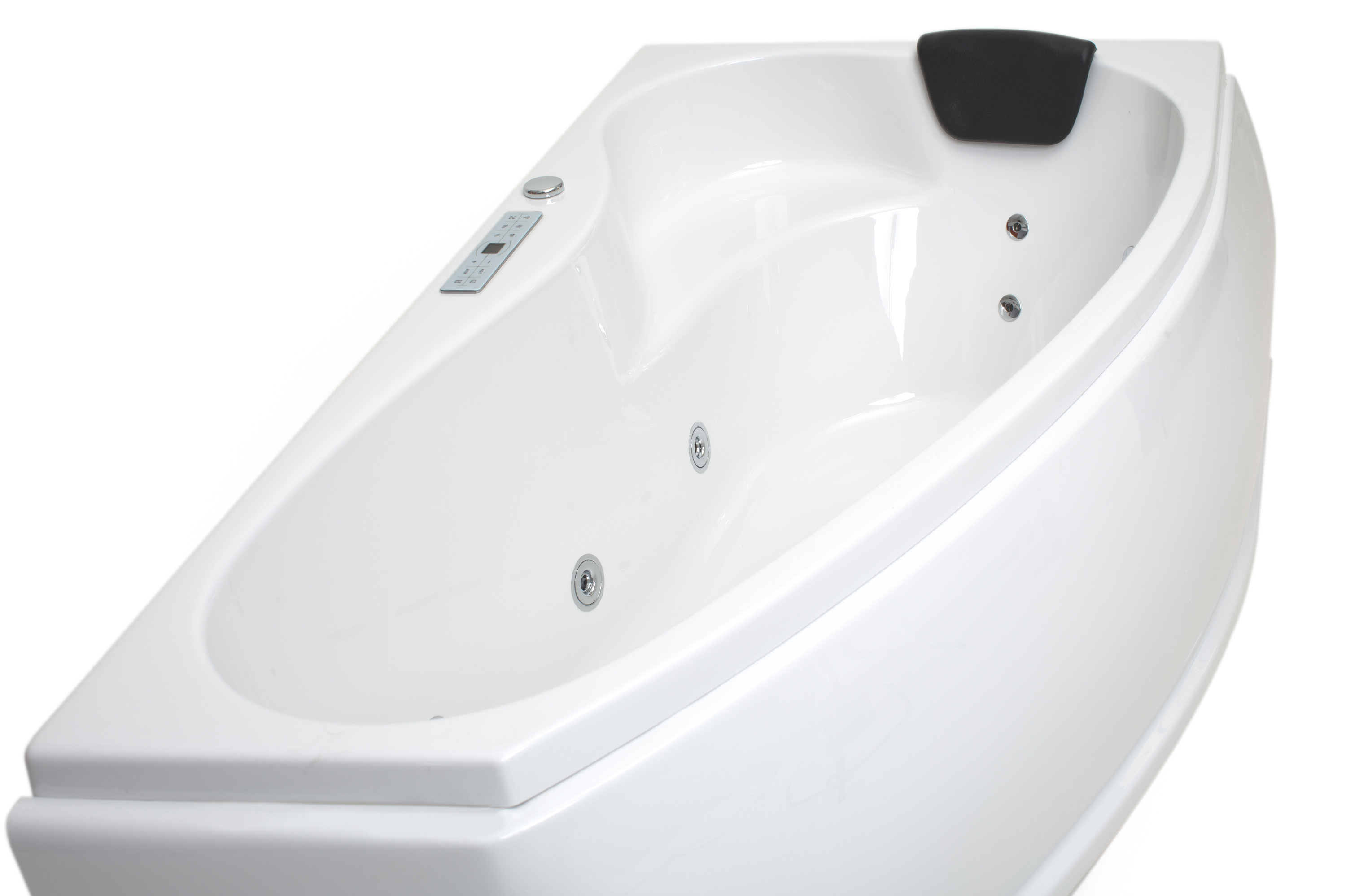 Badewannen Whirlpool mit 17 Massagedüsen Spa Bali Semarapura Rechts in weiss MADE IN GERMANY-BEN10155.10