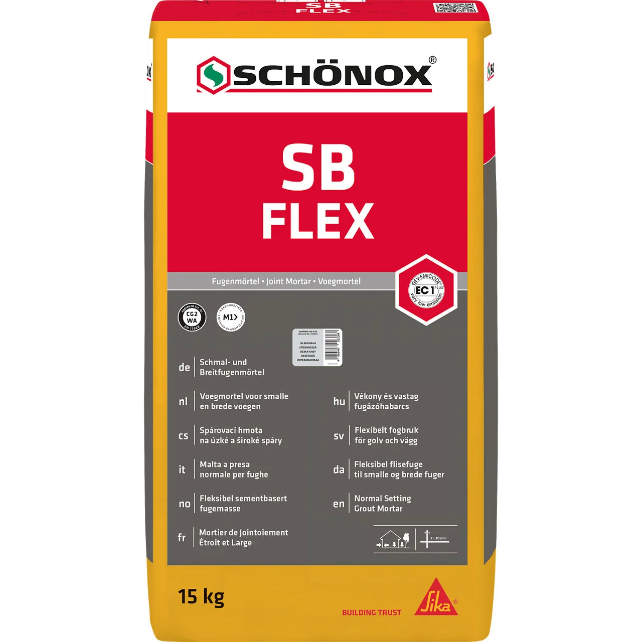 Schönox SB Flex Normal abbindender, vergüteter Schmal- und Bereitfugenmörtel 
