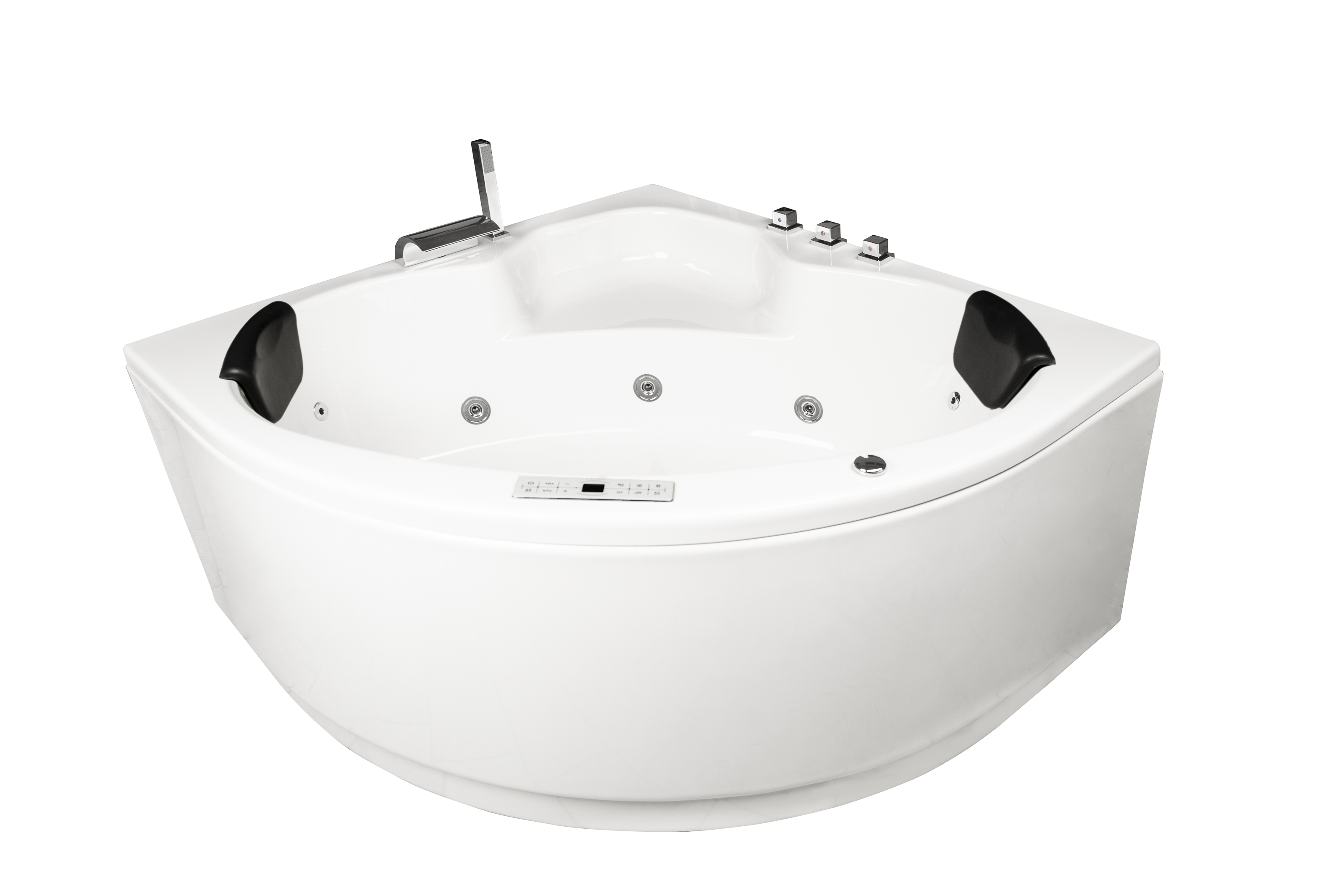 Eck Badewannen Whirlpool mit 21 Massagedüsen Spa Bali Tulamben THREE in 3 größen weiss MADE IN GERM-BEN10150.86