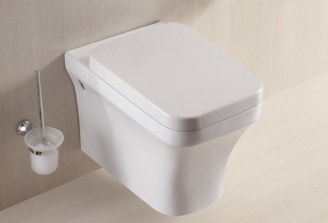 Wandhängende-​WC inkl Sitz Soft-​Close aus Duroplast-BEN10358