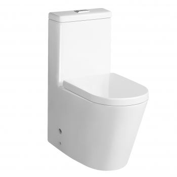 Stand-WC Spülrandlose Tiefspül Kombination Nano beschichtet mit Softclose Sitz-BEN10359 Stand-WC Spülrandlose Tiefspül Kombination Nano beschichtet mit Softclose Sitz-BEN10359