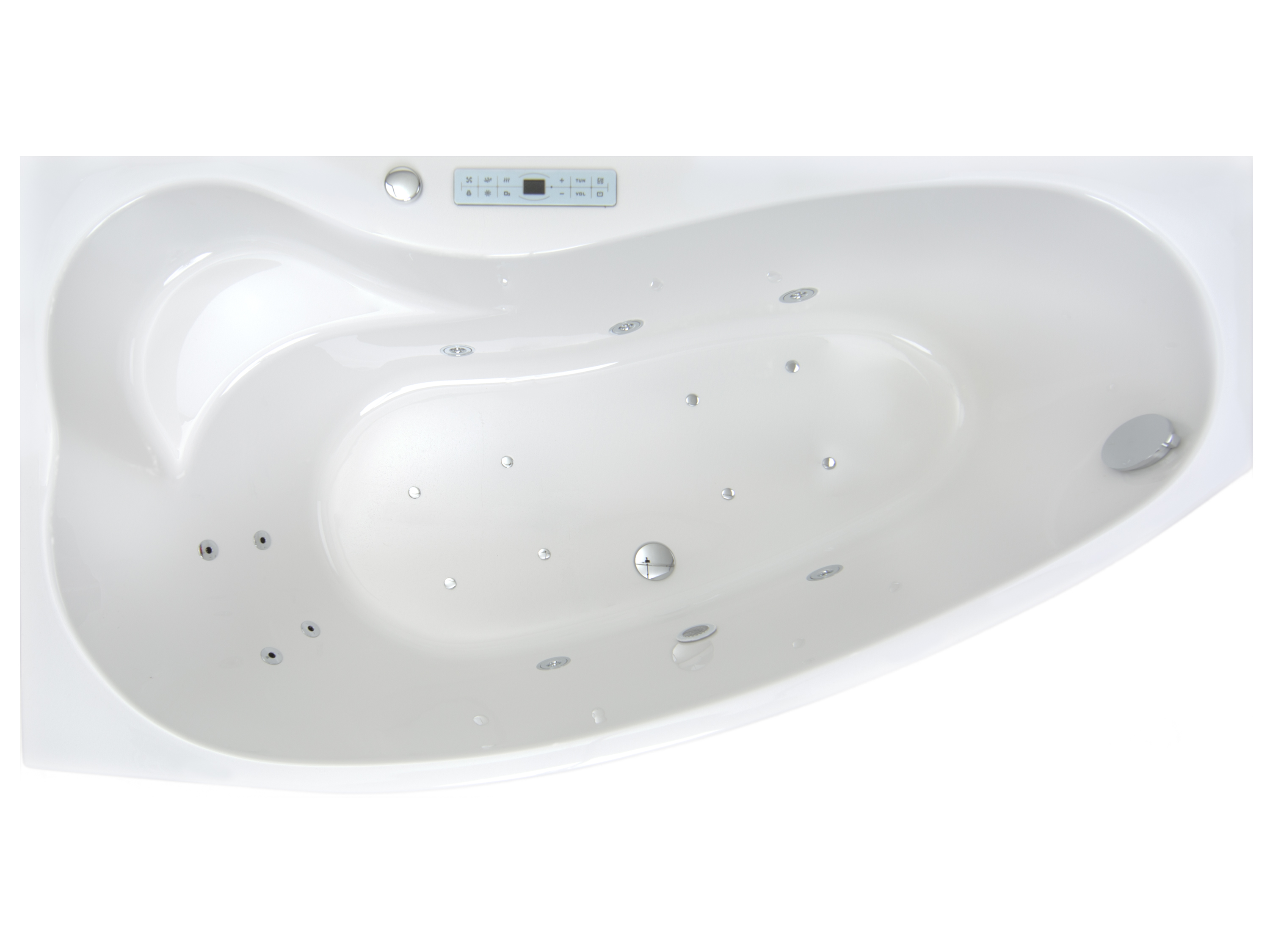 Badewannen Whirlpool mit 17 Massagedüsen Spa Bali Semarapura Links in weiss MADE IN GERMANY-BEN10154.6 Badewannen Whirlpool mit 17 Massagedüsen Spa Bali Semarapura Links in weiss MADE IN GERMANY-BEN10154.6